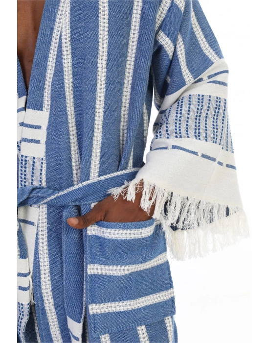 Astrea Navy Blue Bathrobe