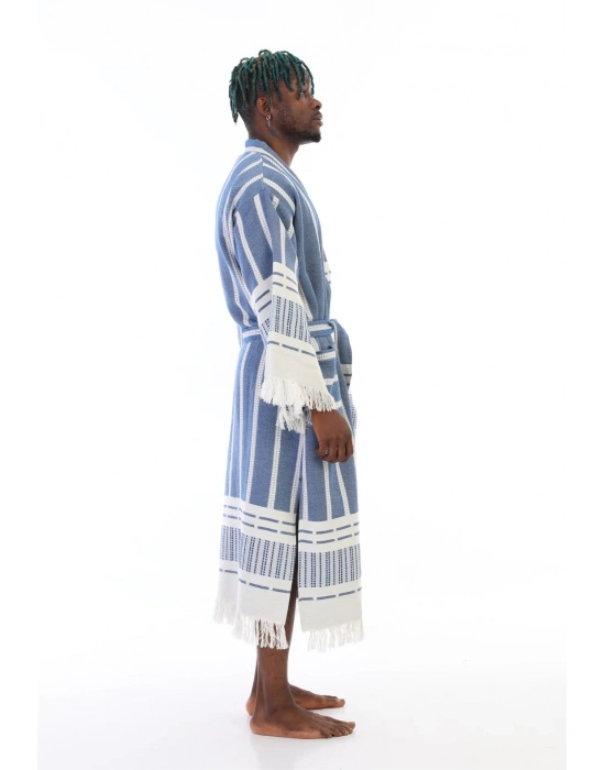 Astrea Navy Blue Bathrobe