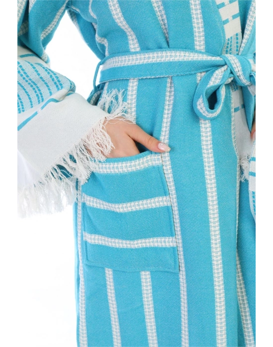 Astrea Turkuaz Bornoz