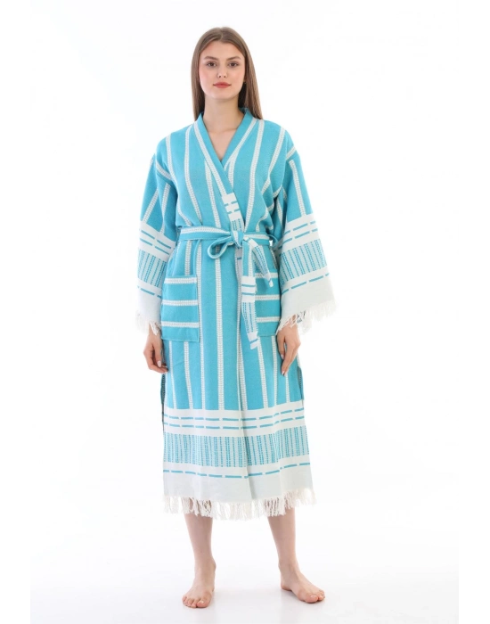 Astrea Turkuaz Bornoz