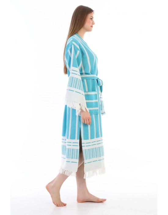 Astrea Turkuaz Bornoz