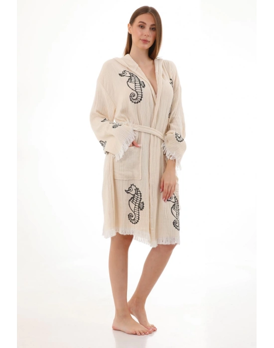 Siyah Denizatı Bambu Bornozu