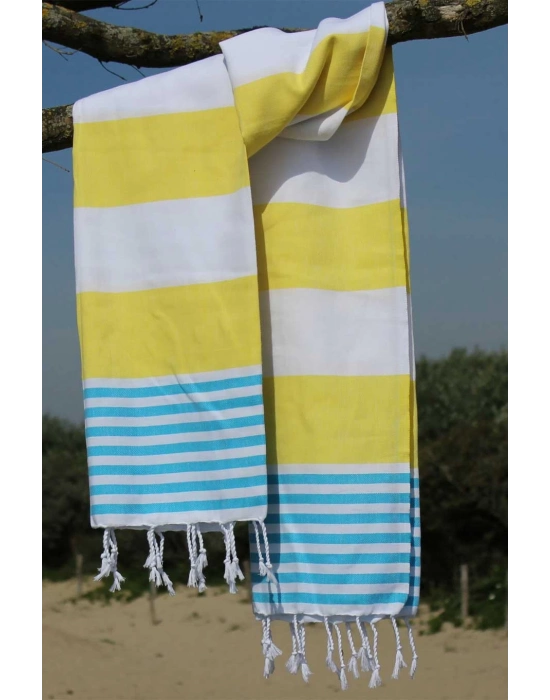 Boreas Sarı & Turkuaz Peştemal