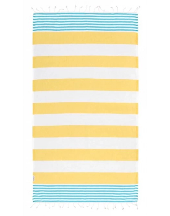 Boreas Sarı & Turkuaz Peştemal