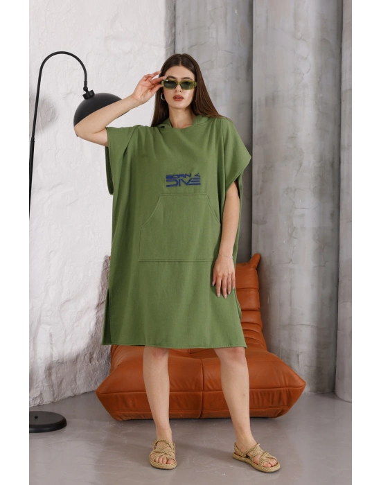 Doğa için Doğmuş Yeşil Orman Ponço