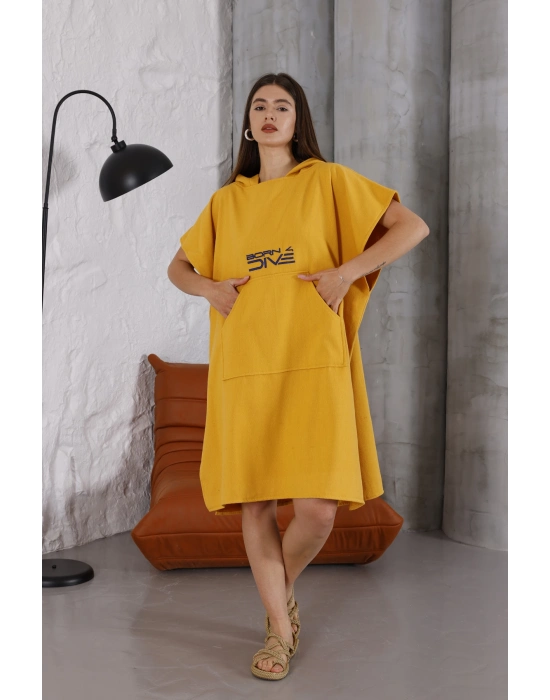 Mustard Surf Poncho
