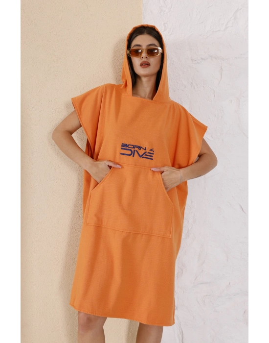 Born 4 Dive Orange Poncho