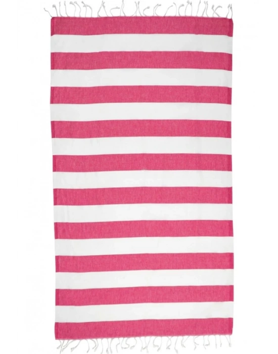 Kapadokya Beyaz ve Pembe Peshtemal