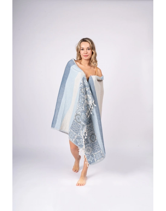 Caria Mavi Peshtemal