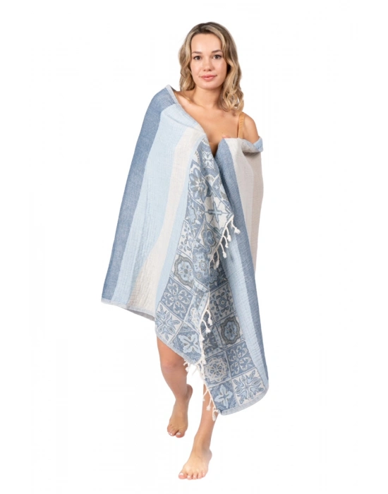 Caria Mavi Peshtemal