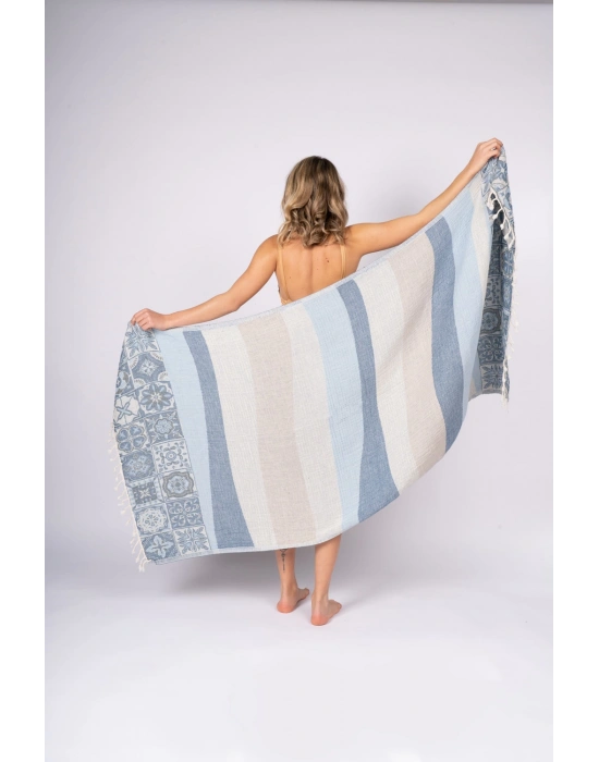 Caria Mavi Peshtemal