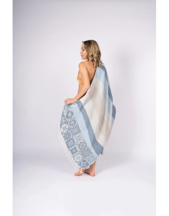 Caria Mavi Peshtemal