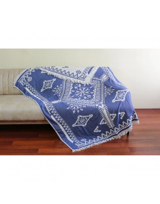 Ethio Throw - Navy Blue
