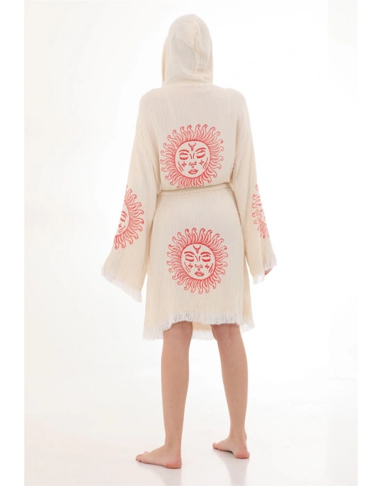 Cholula Tahta Damgalı Bornoz