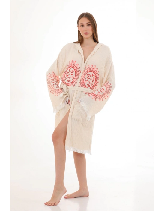 Cholula Tahta Damgalı Bornoz