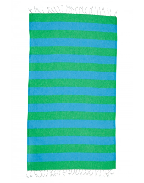 Clotho Yeşil ve Mavi Peshtemal