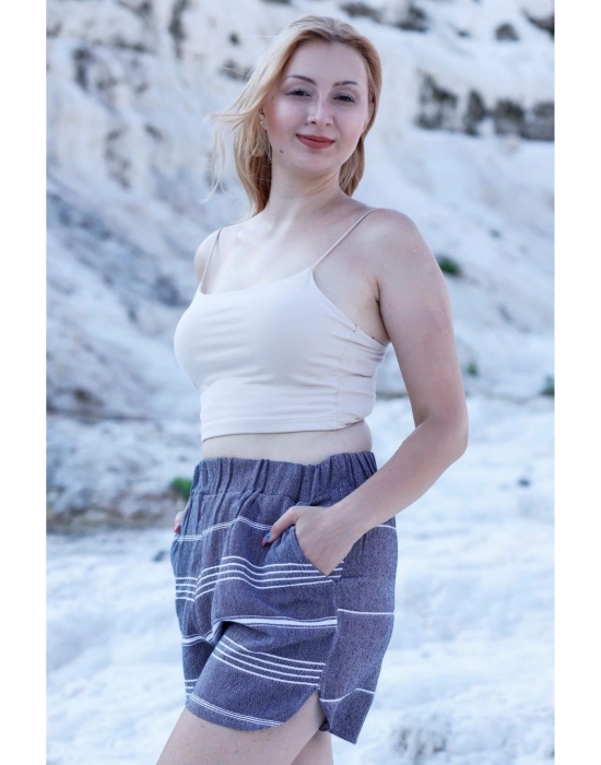 Didyma Navy Blue Beach Shorts