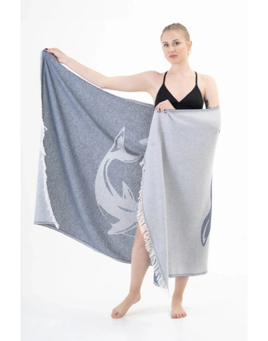 Dolphin Navy Peshtemal (Sürdürülebilir Pamuk)