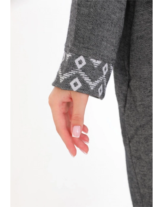 Edessa Black Bathrobe (plain long)