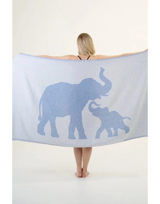 Elephant Blue Peshtemal (Sürdürülebilir Pamuk)