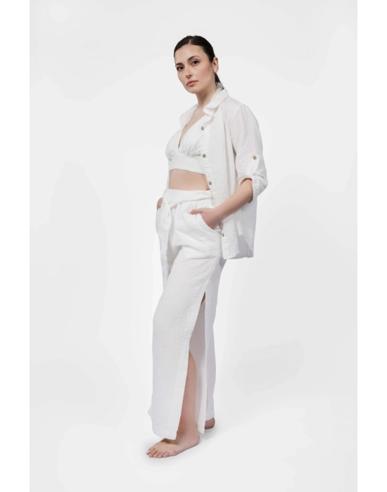 Elya Beyaz Gömlek