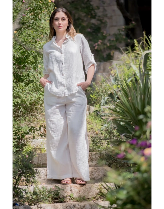 Elya Beyaz Gömlek