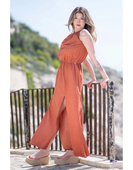 Flora Terra Linen Dress