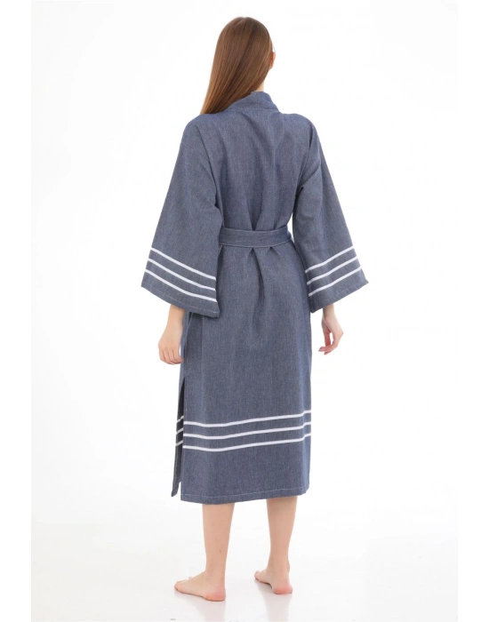Glay Navy Blue Bathrobe