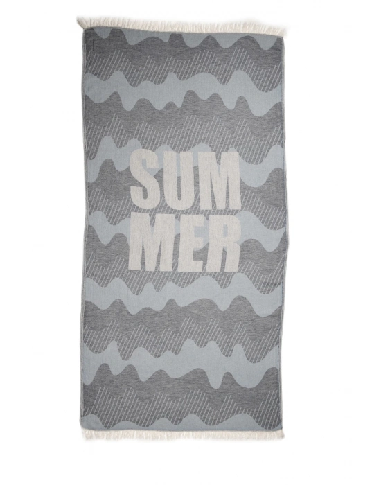 Halikarnassos Navy Blue & Light Blue Peshtemal