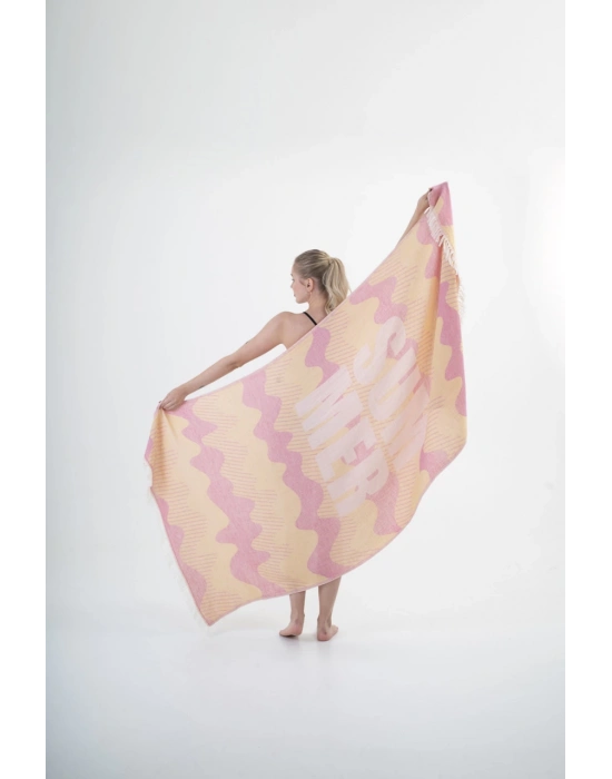 Halikarnassos Yellow & Pink Peshtemal