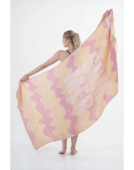 Halikarnassos Yellow & Pink Peshtemal