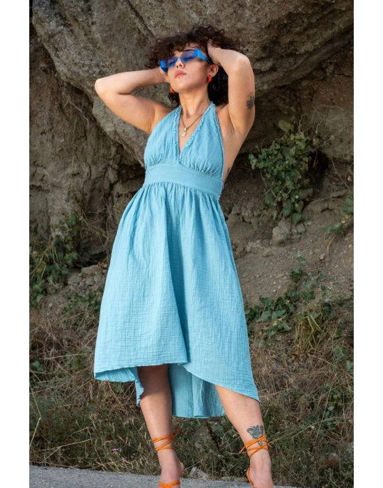 Hera Mavi Elbise