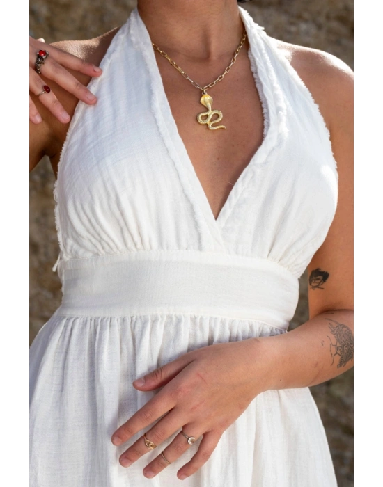 Hera White Muslin Dress