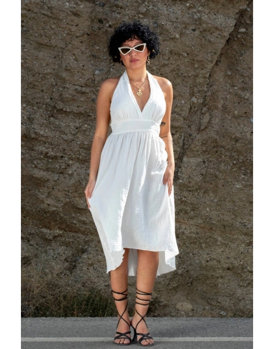 Hera White Muslin Dress