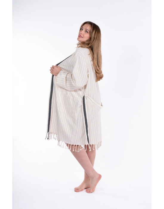 Hieron Beige Bathrobe