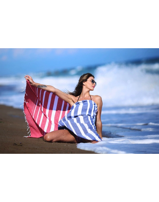 Kanesh Donanma Mavisi ve Kırmızı Pestemal