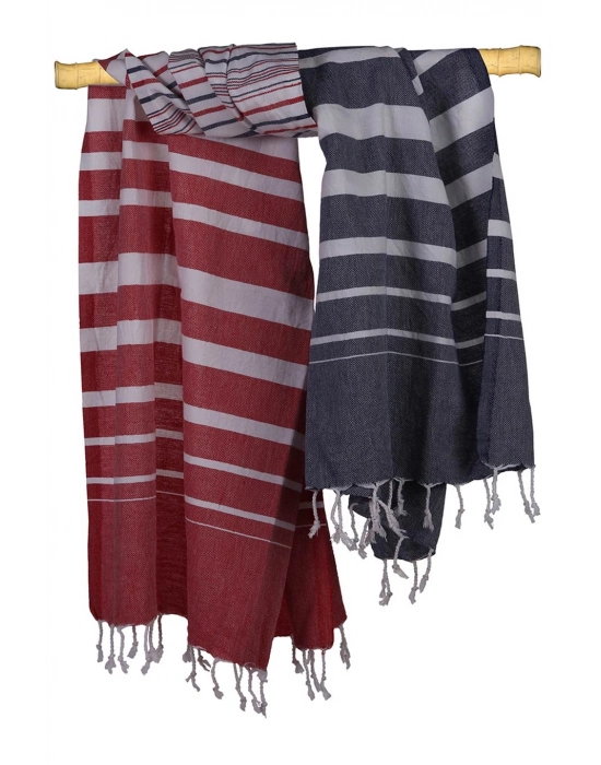 Kanesh Donanma Mavisi ve Kırmızı Pestemal