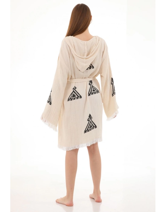 Kelim Wooden Stamp Bathrobe