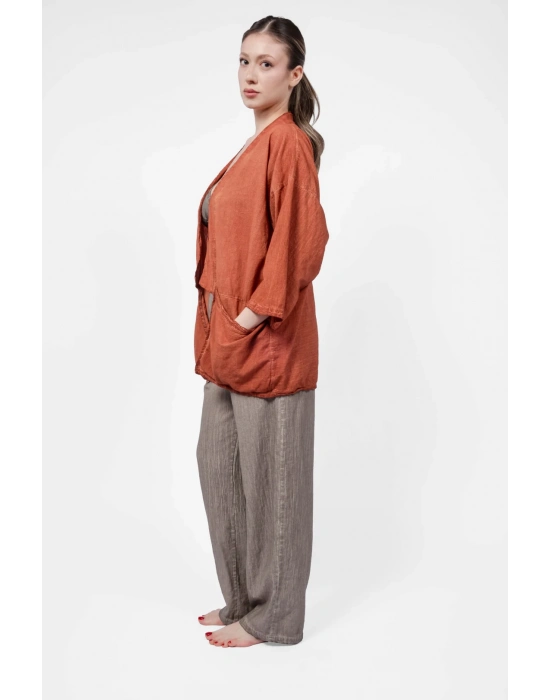 Ateiler Chaputs Keten  Terra Kimono One-Size