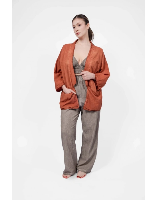 Ateiler Chaputs Keten  Terra Kimono One-Size