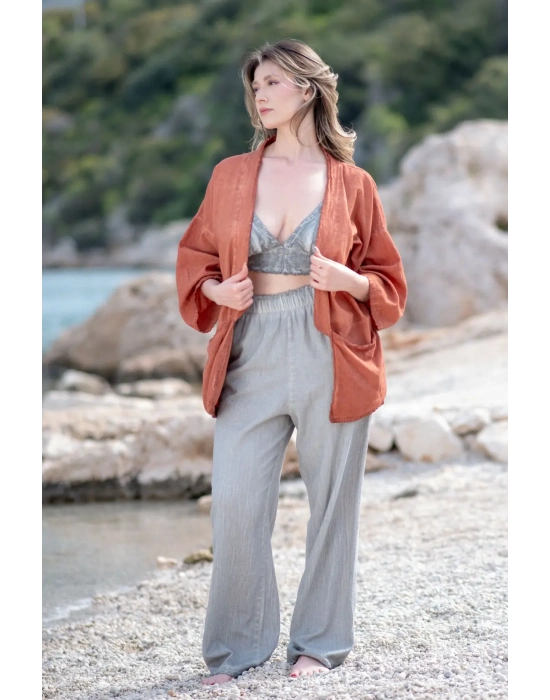 Ateiler Chaputs Keten  Terra Kimono One-Size