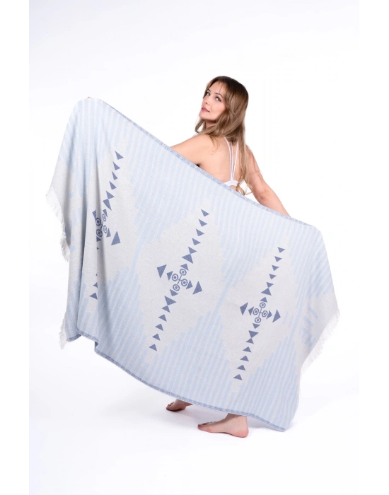 Knidos Blue Peshtemal