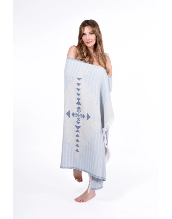 Knidos Blue Peshtemal