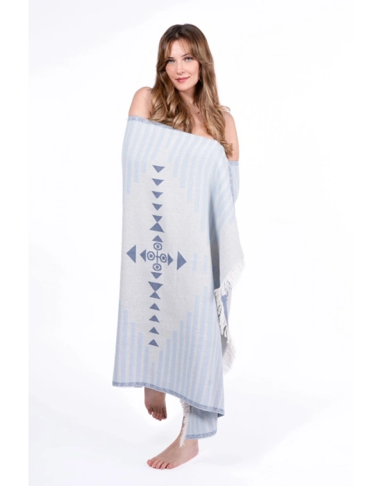 Knidos Blue Peshtemal