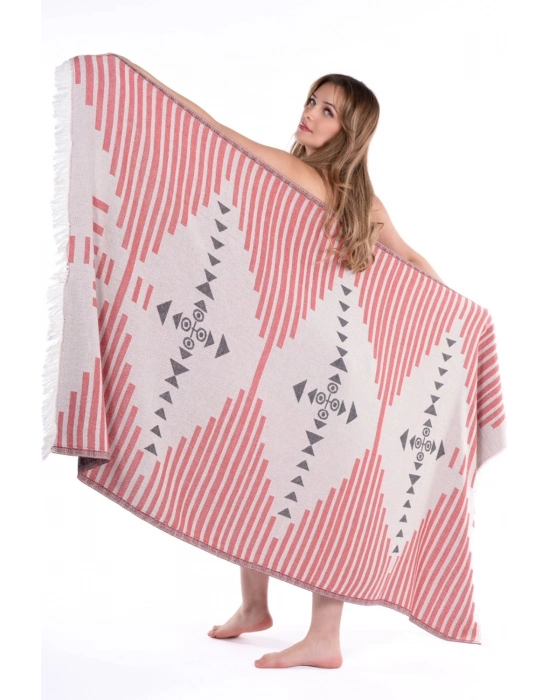 Knidos Red Peshtemal