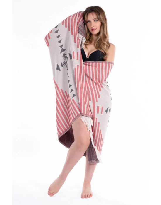 Knidos Red Peshtemal