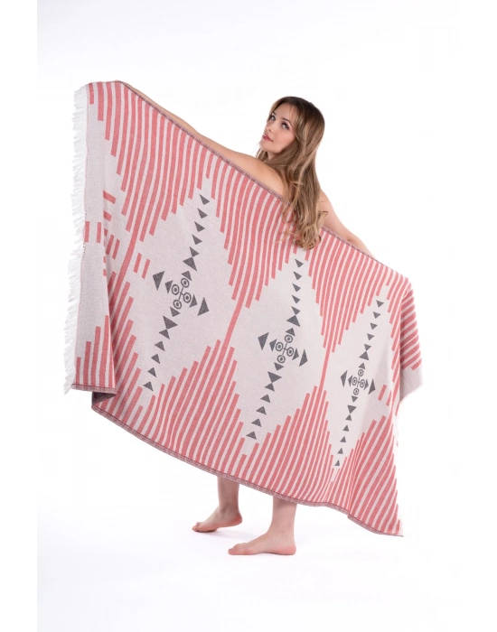 Knidos Kırmızı Peshtemal