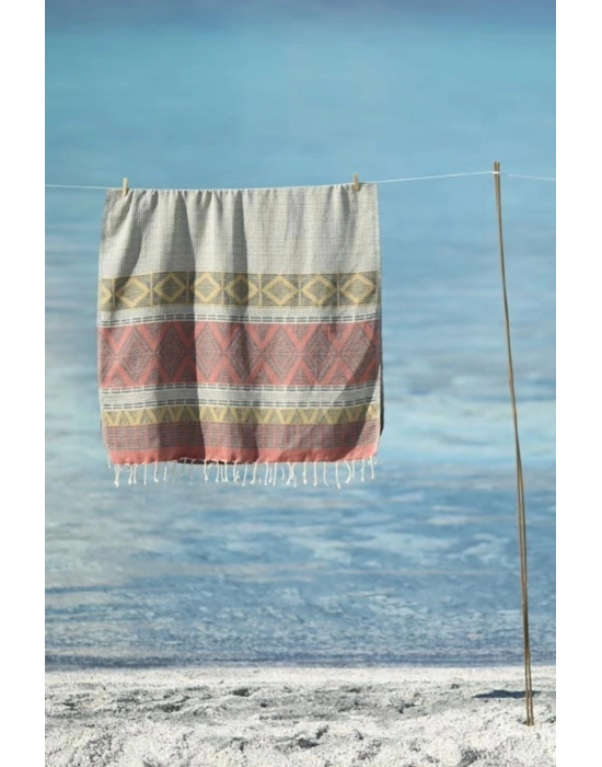 Latirus Yellow & Red Peshtemal