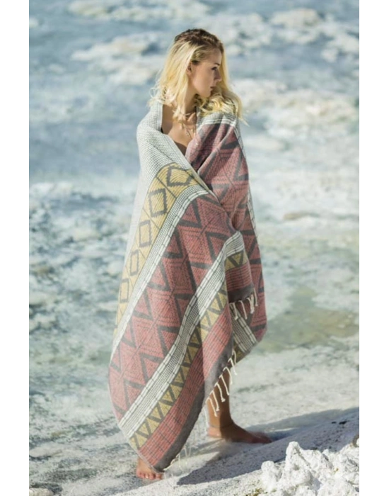 Latirus Yellow & Red Peshtemal