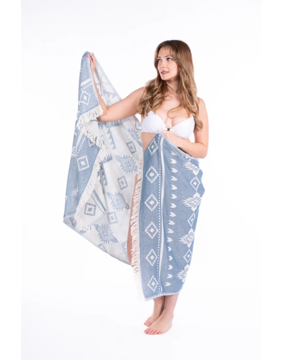 Lebedos Lacivert Peshtemal